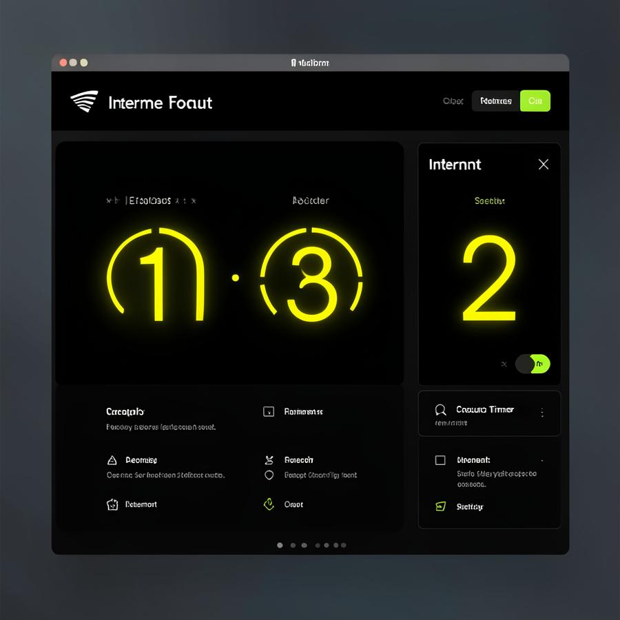 Interval app interface